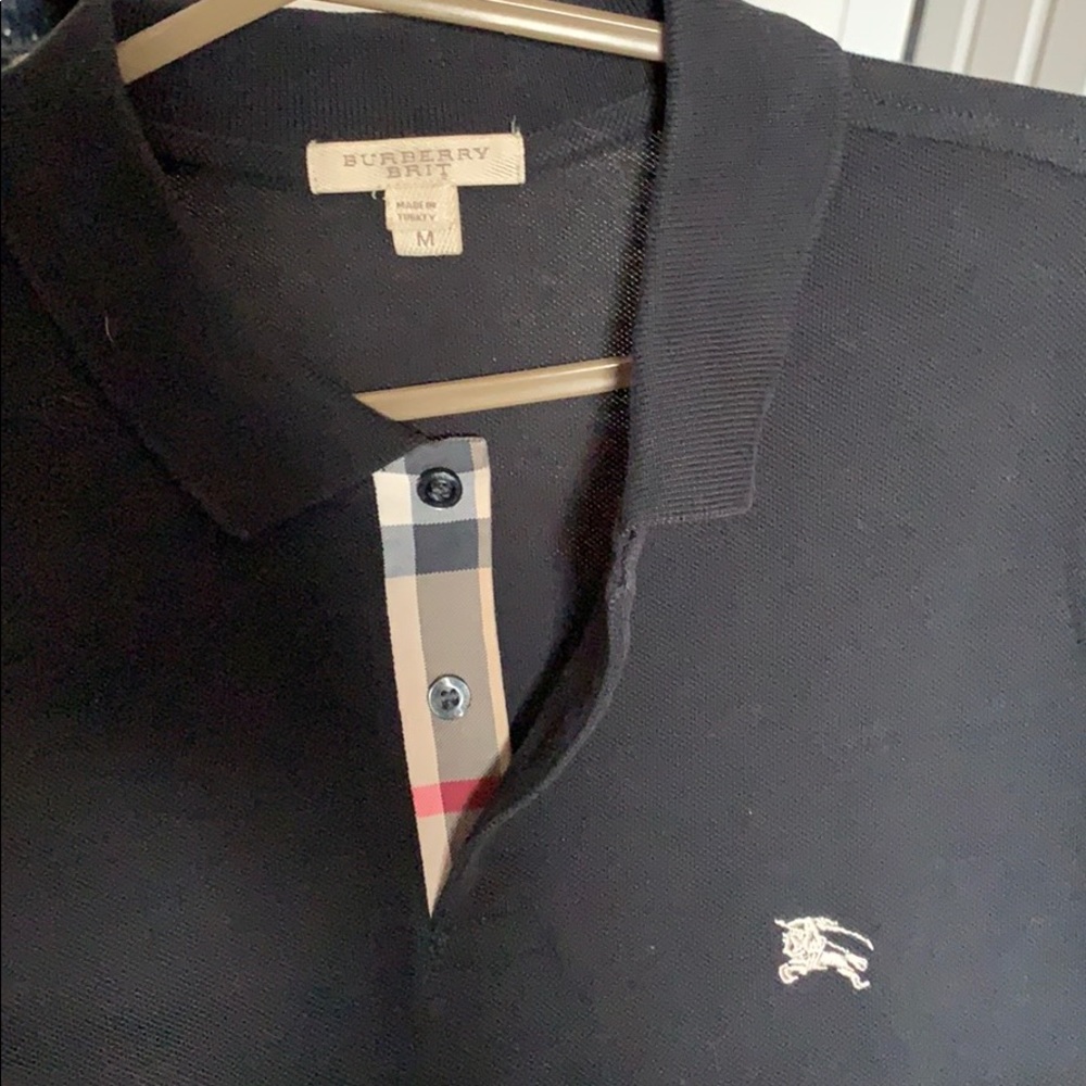 Burberry polo Men’s M with check detail